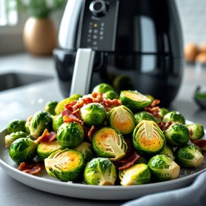 Choux de Bruxelles à l’air fryer croustillants et savoureux