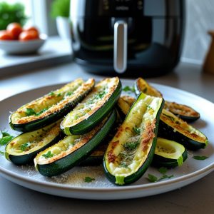 Courgettes à l’air fryer croustillantes et légères