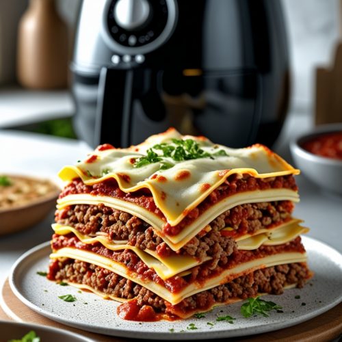 Lasagnes à l’air fryer savoureuses et rapides