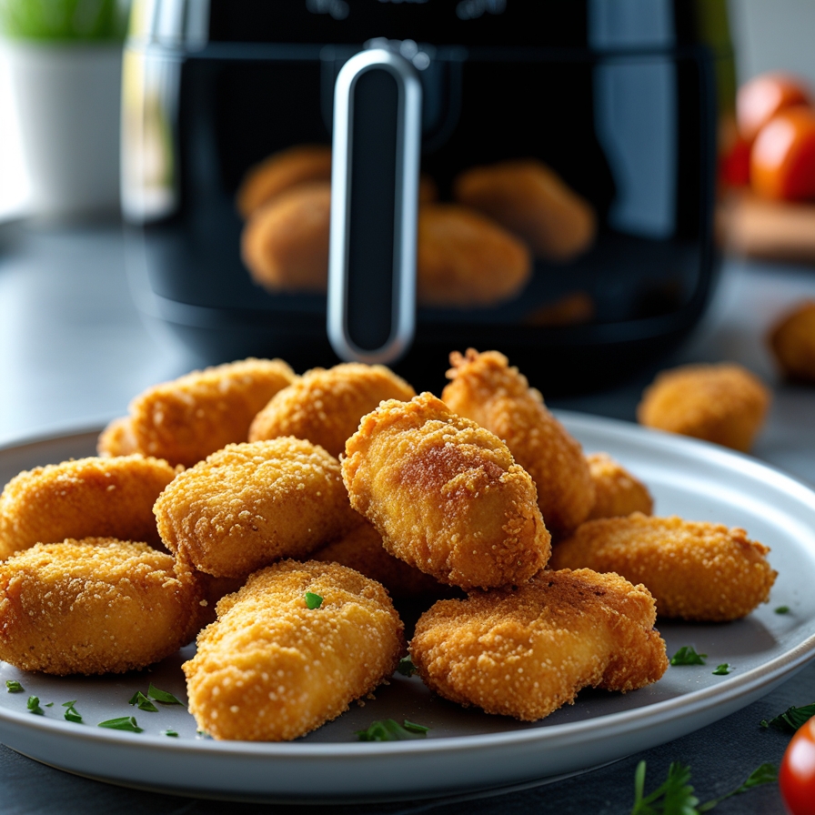 Nuggets maison à l’air fryer croustillants et faciles