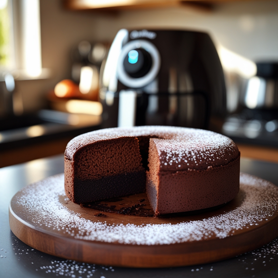Gâteau au chocolat à l’air fryer : moelleux, rapide et ultra gourmand