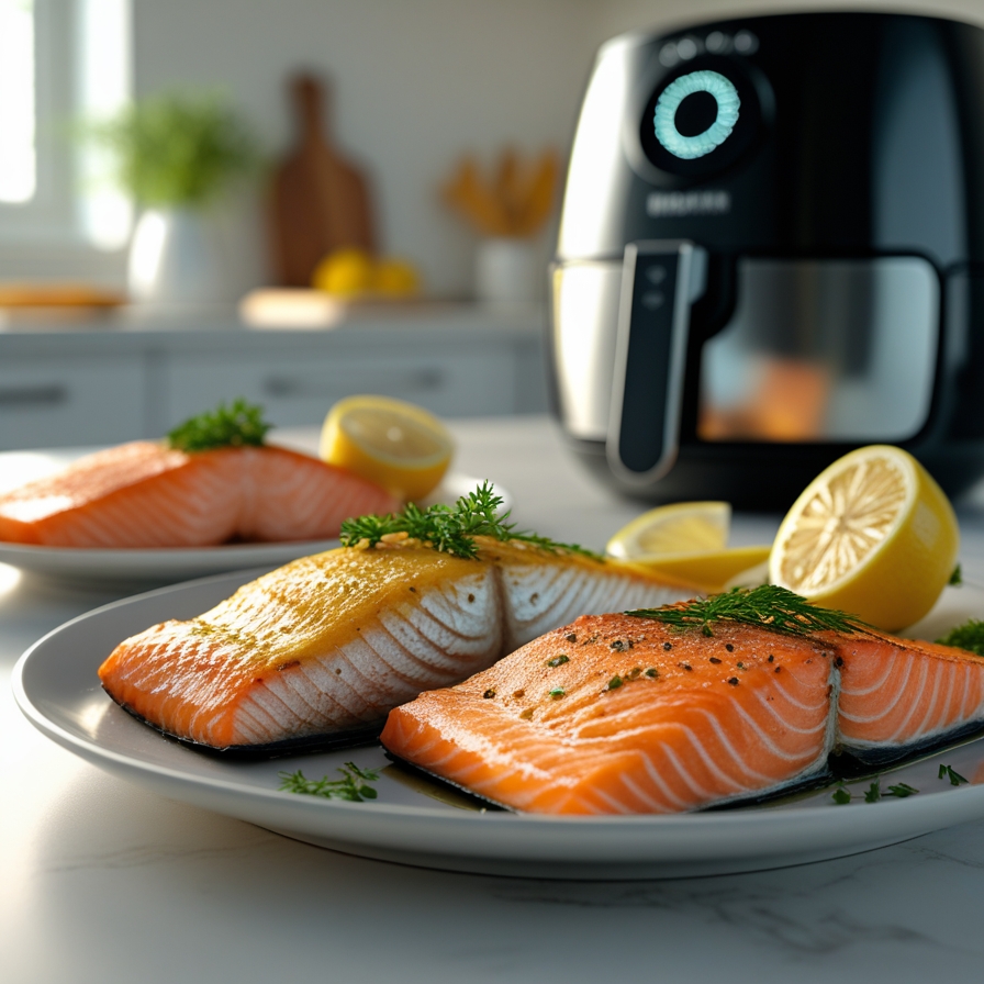 Poisson au four revisité à l’air fryer : cabillaud, saumon ou truite, cuisson parfaite et légère