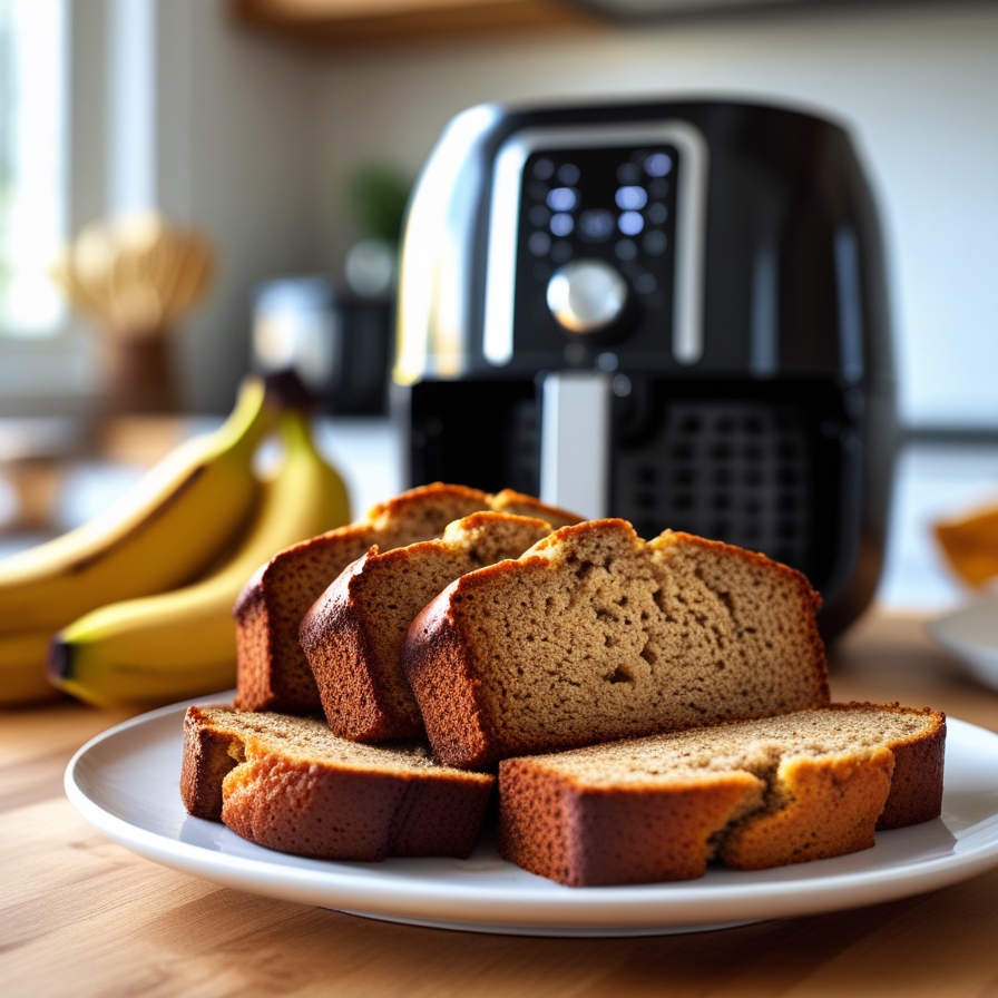 Banana bread à l’air fryer : moelleux, parfumé et rapide