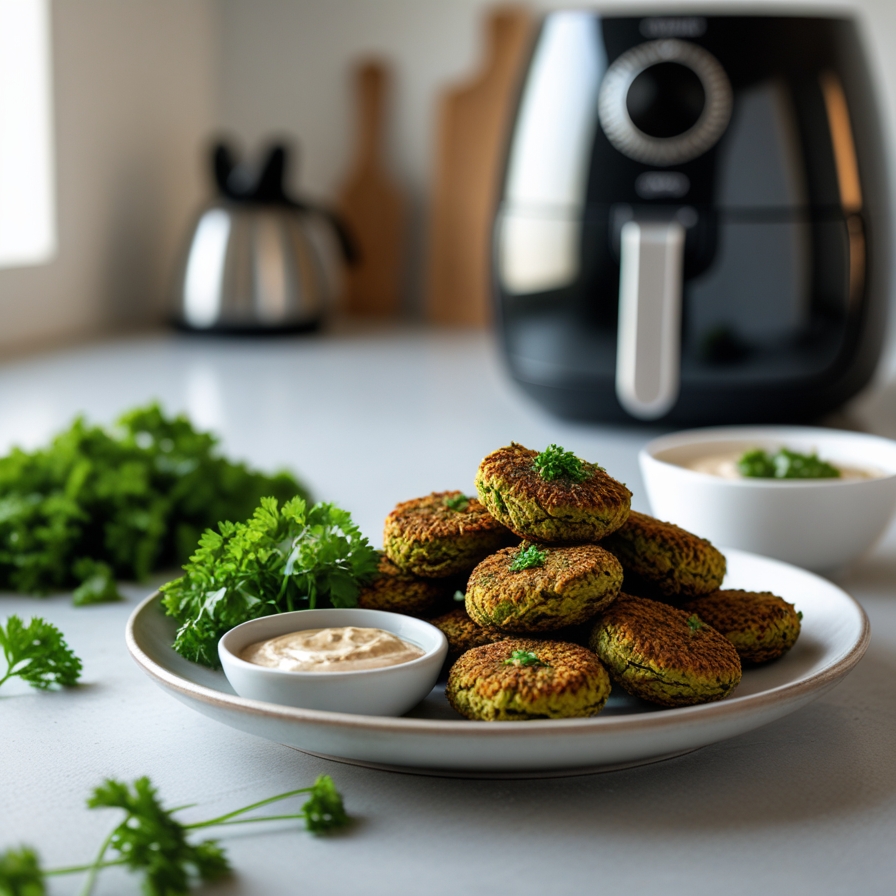 Falafels croustillants à l’air fryer : dorés, légers et pleins de saveurs