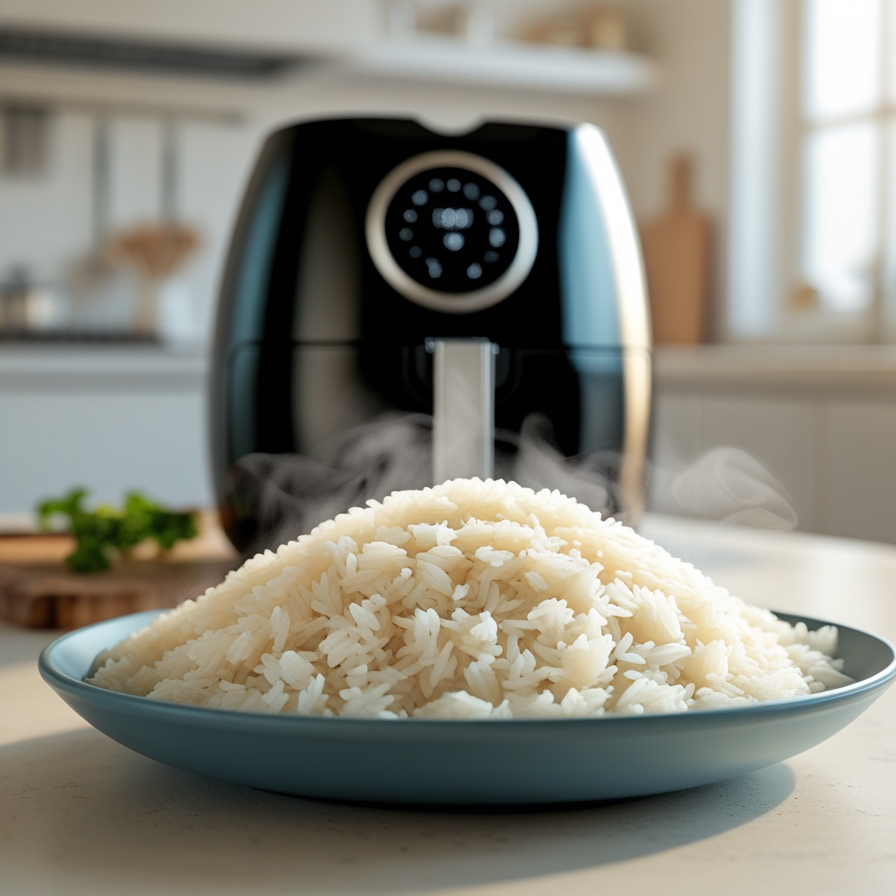 Riz à l’air fryer : facile, moelleux et sans surveillance