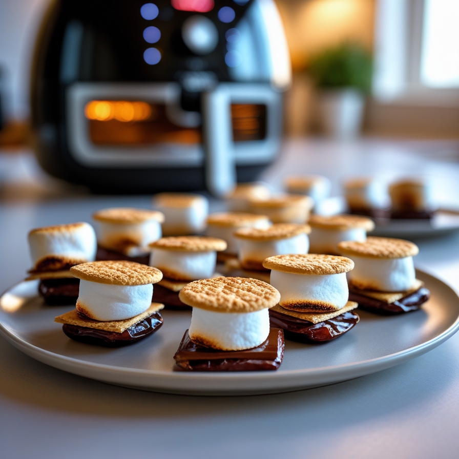 S’mores à l’air fryer : mini gourmandises chocolatées, faciles et rapides