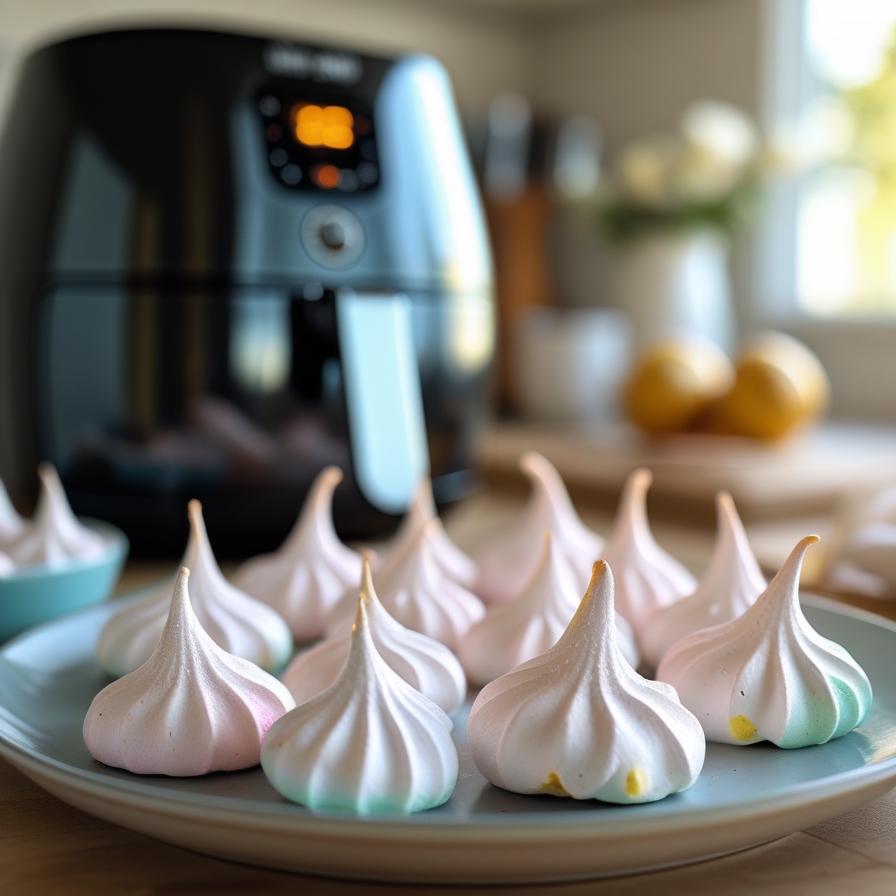 Meringues à l’air fryer : légères, croustillantes et fondantes