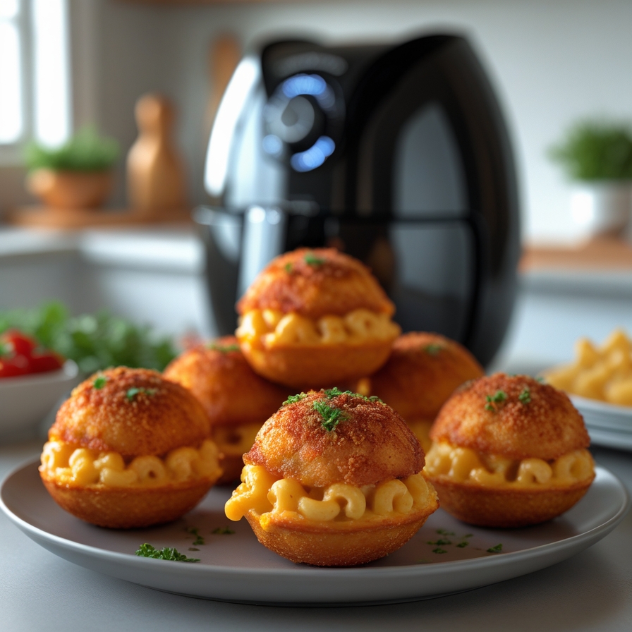 Buffalo Chicken Mac Bombs à l’air fryer : croustillants, fondants et gourmands