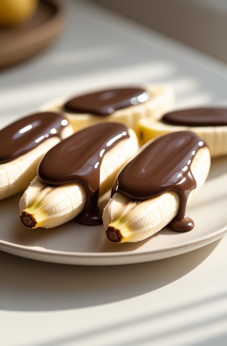Banane au chocolat gourmande a l'air fryer