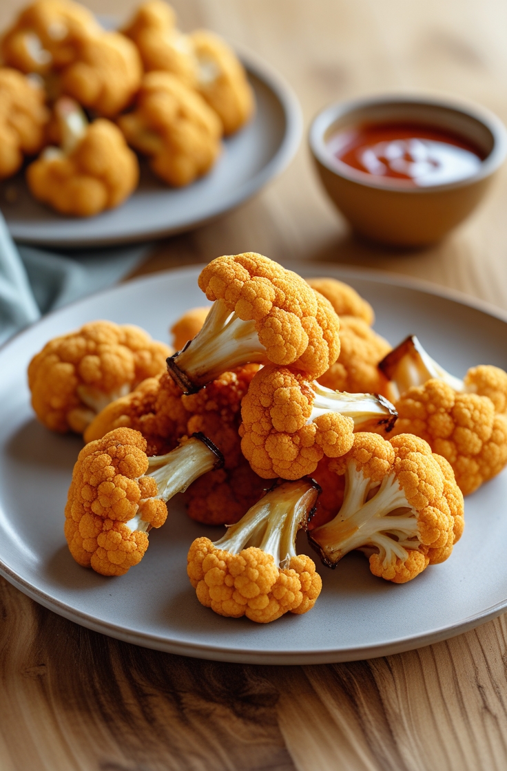 Chou-fleur wings veggie croustillants à l’air fryer