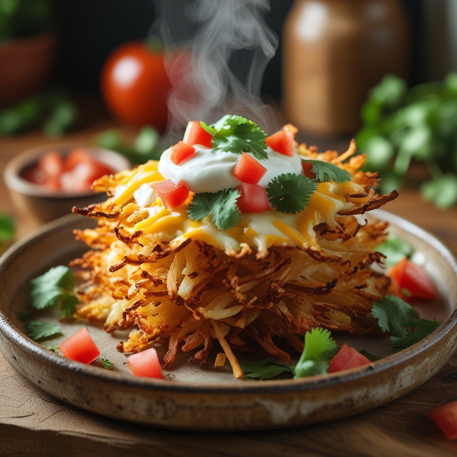 Hash Browns Tex-Mex croustillants a l'air fryer