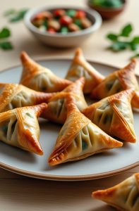 Mini-samossas vegetariens croustillants à l'air fryer