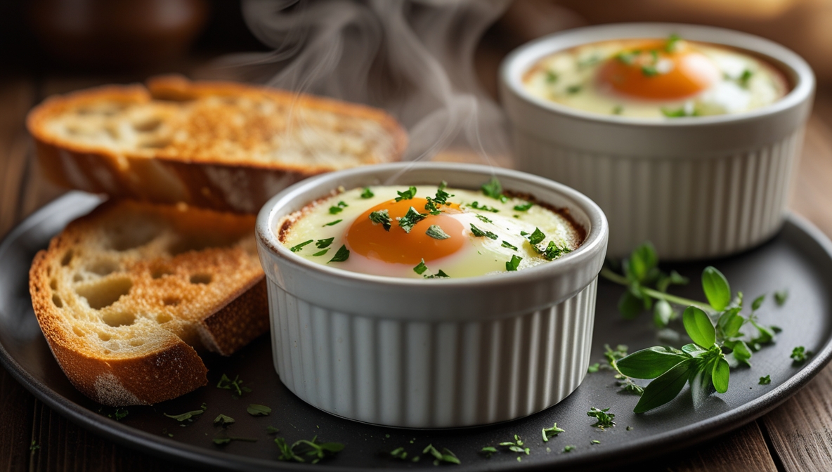 Oeufs cocotte express a l'air fryer