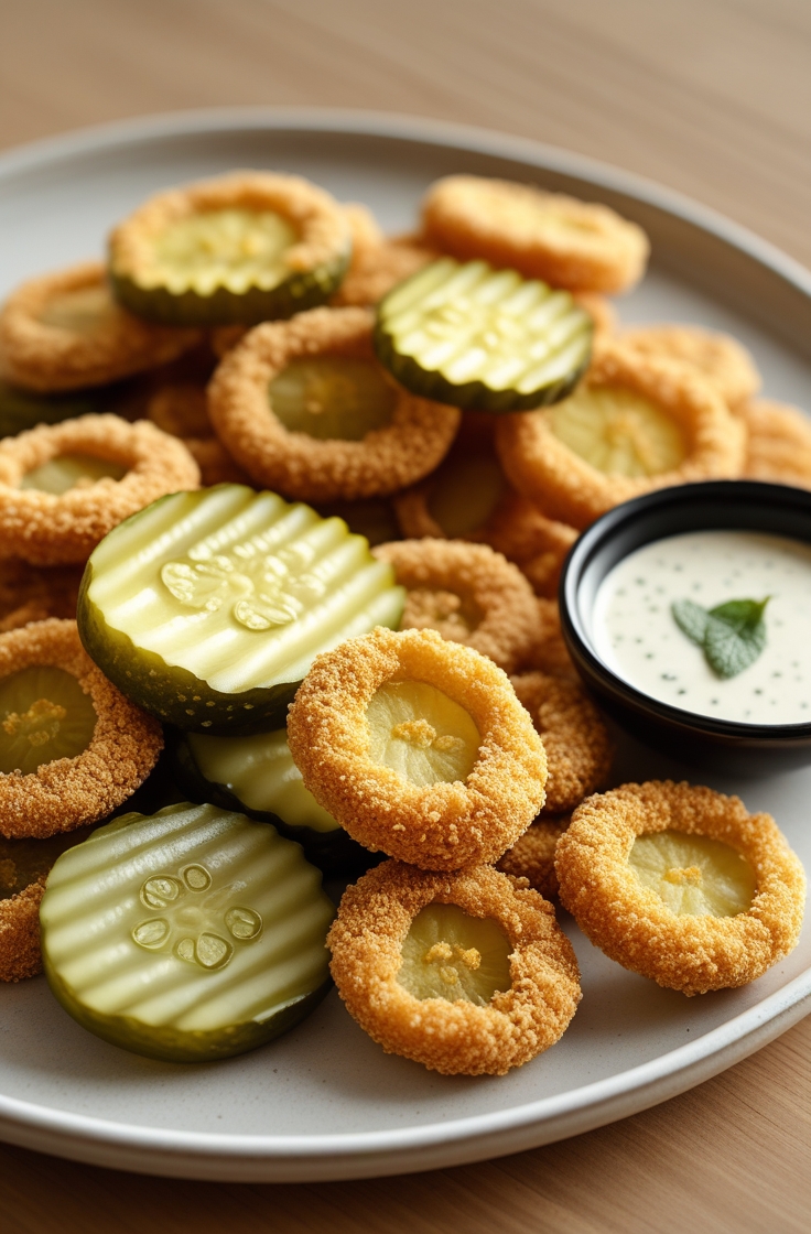 Pickles croustillants snack tendance a l'air fryer